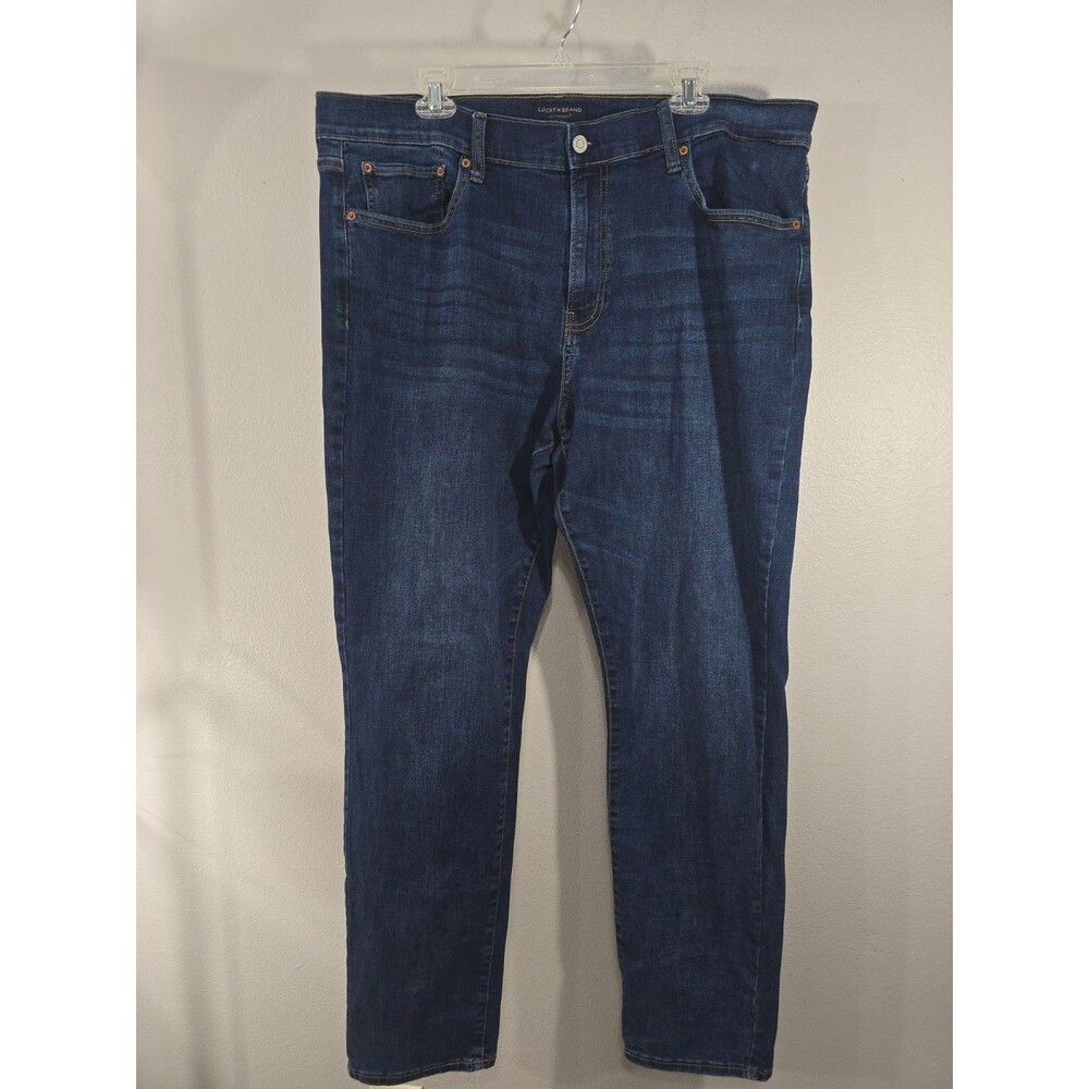 Lucky Brand Men's Blue 410 Athletic Fit Straight Leg Jeans Medium Wash 40x34 BJ